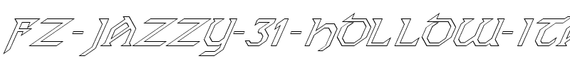 FZ JAZZY 31 HOLLOW ITALIC Normal.ttf