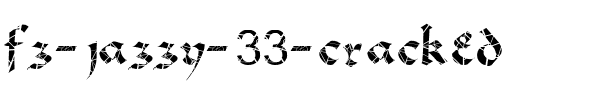 FZ JAZZY 33 CRACKED Normal.ttf