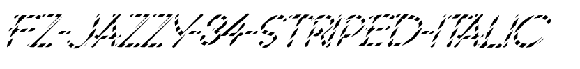FZ JAZZY 34 STRIPED ITALIC Normal.ttf
