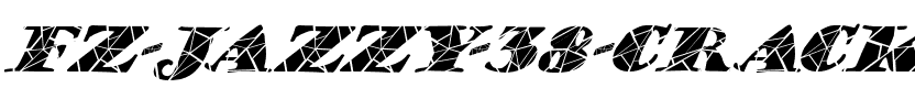 FZ JAZZY 38 CRACKED ITALIC Normal.ttf