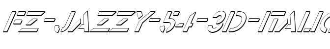 FZ JAZZY 54 3D ITALIC Normal.ttf