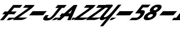 FZ JAZZY 58 ITALIC Normal.ttf