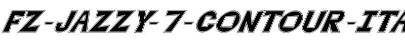FZ JAZZY 7 CONTOUR ITALIC Normal.ttf