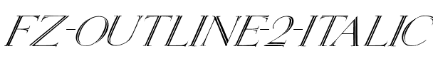 FZ OUTLINE 2 ITALIC Normal.ttf