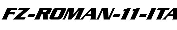 FZ ROMAN 11 ITALIC Normal.ttf