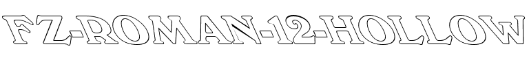 FZ ROMAN 12 HOLLOW LEFTY –(o G.ttf