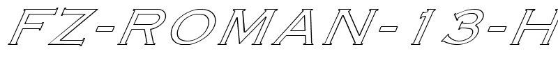 FZ ROMAN 13 HOLLOW ITALIC Light.ttf