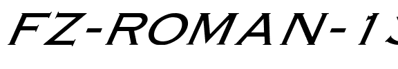 FZ ROMAN 13 ITALIC Light.ttf