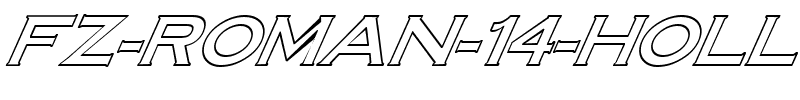 FZ ROMAN 14 HOLLOW ITALIC Light.ttf