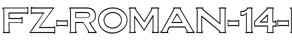 FZ ROMAN 14 HOLLOW Light.ttf