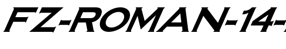 FZ ROMAN 14 ITALIC Light.ttf