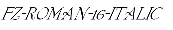 FZ ROMAN 16 ITALIC Normal.ttf