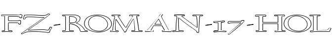 FZ ROMAN 17 HOLLOW EX Normal.ttf