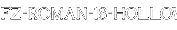 FZ ROMAN 18 HOLLOW Normal.ttf