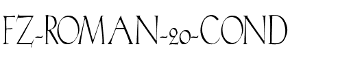 FZ ROMAN 20 COND Normal.ttf