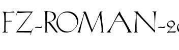 FZ ROMAN 20 Normal.ttf