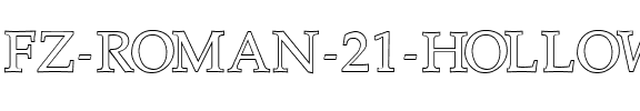 FZ ROMAN 21 HOLLOW Normal.ttf
