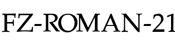 FZ ROMAN 21 Normal.ttf