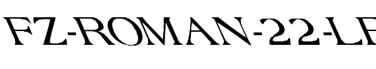FZ ROMAN 22 LEFTY Medium.ttf