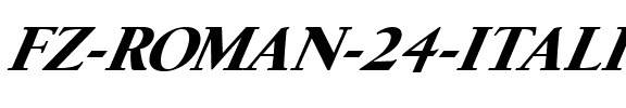 FZ ROMAN 24 ITALIC Normal.ttf