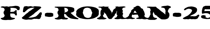 FZ ROMAN 25 MANGLED EX Normal.ttf