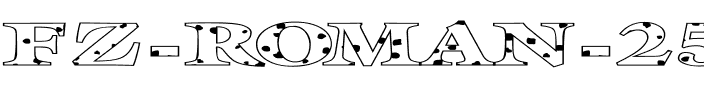 FZ ROMAN 25 SPOTTED EX Normal.ttf