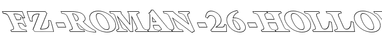 FZ ROMAN 26 HOLLOW LEFTY Normal.ttf