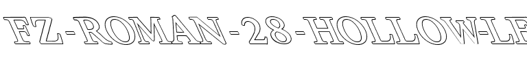 FZ ROMAN 28 HOLLOW LEFTY Normal.ttf