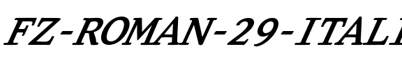 FZ ROMAN 29 ITALIC Normal.ttf