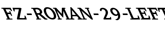 FZ ROMAN 29 LEFTY Normal.ttf