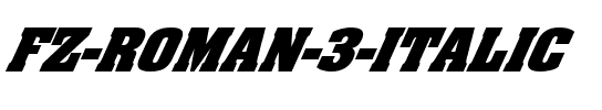 FZ ROMAN 3 ITALIC Light.ttf
