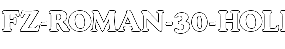 FZ ROMAN 30 HOLLOW Normal.ttf