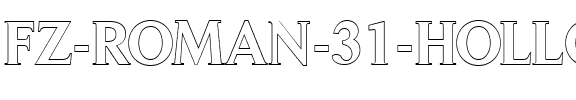 FZ ROMAN 31 HOLLOW Normal.ttf