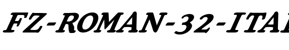 FZ ROMAN 32 ITALIC Normal.ttf
