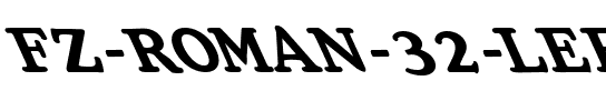 FZ ROMAN 32 LEFTY Normal.ttf