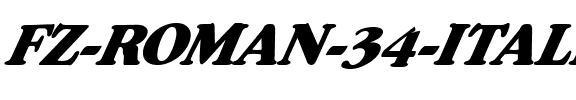FZ ROMAN 34 ITALIC Normal.ttf