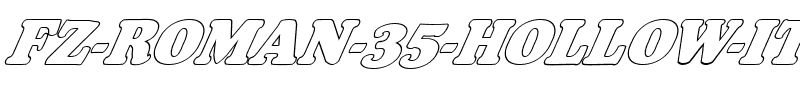 FZ ROMAN 35 HOLLOW ITALIC Normal.ttf