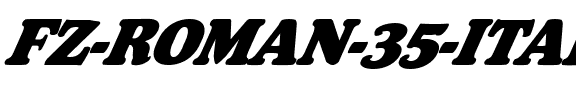 FZ ROMAN 35 ITALIC Normal.ttf