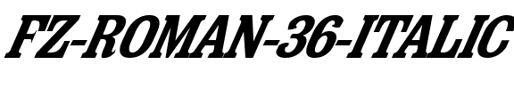 FZ ROMAN 36 ITALIC Normal.ttf