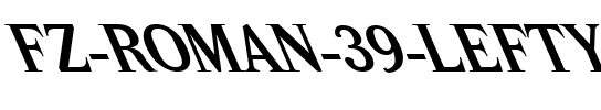 FZ ROMAN 39 LEFTY Normal.ttf