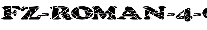FZ ROMAN 4 CRACKED EX Normal.ttf
