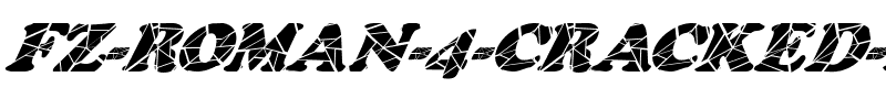FZ ROMAN 4 CRACKED ITALIC Normal.ttf