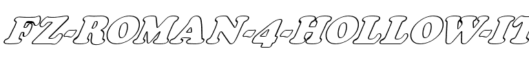 FZ ROMAN 4 HOLLOW ITALIC Normal.ttf