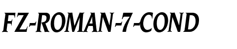 FZ ROMAN 7 COND Normal.ttf