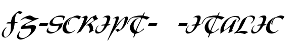 FZ SCRIPT 19 ITALIC Normal.ttf