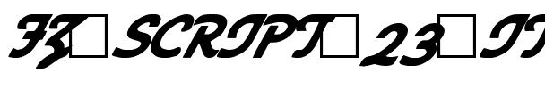 FZ SCRIPT 23 ITALIC Normal.ttf