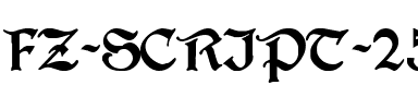FZ SCRIPT 25 Normal.ttf