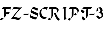FZ SCRIPT 3 Normal.ttf