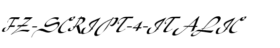 FZ SCRIPT 4 ITALIC Normal.ttf