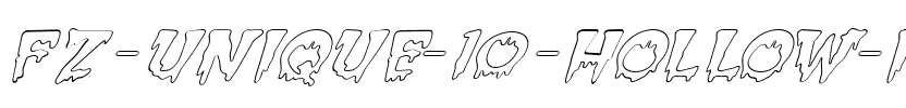 FZ UNIQUE 10 HOLLOW ITALIC Normal.ttf